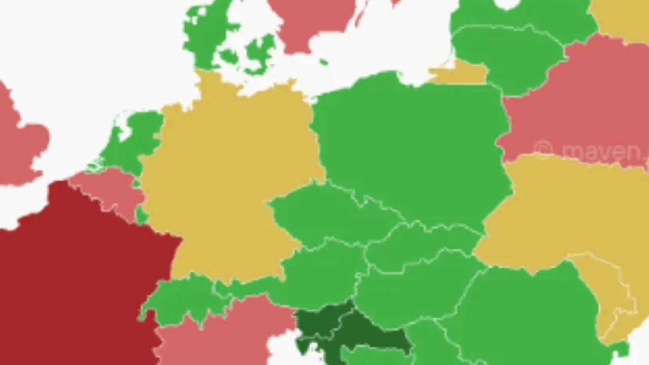 Sosyal medyayı ikiye böldüren Avrupa haritası