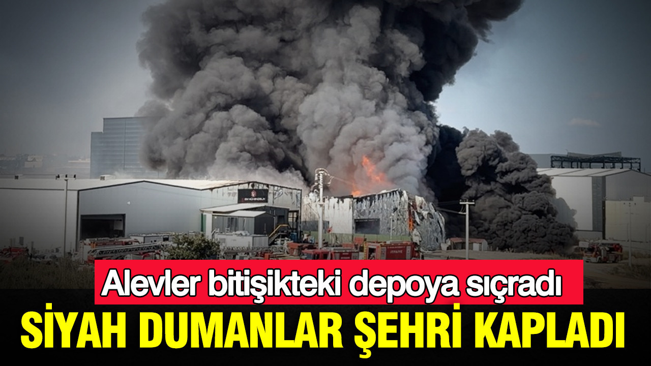 Siyah dumanlar şehri kapladı: Kimya fabrikasında can Pazarı: İki işçi yaralandı: İki at telef oldu