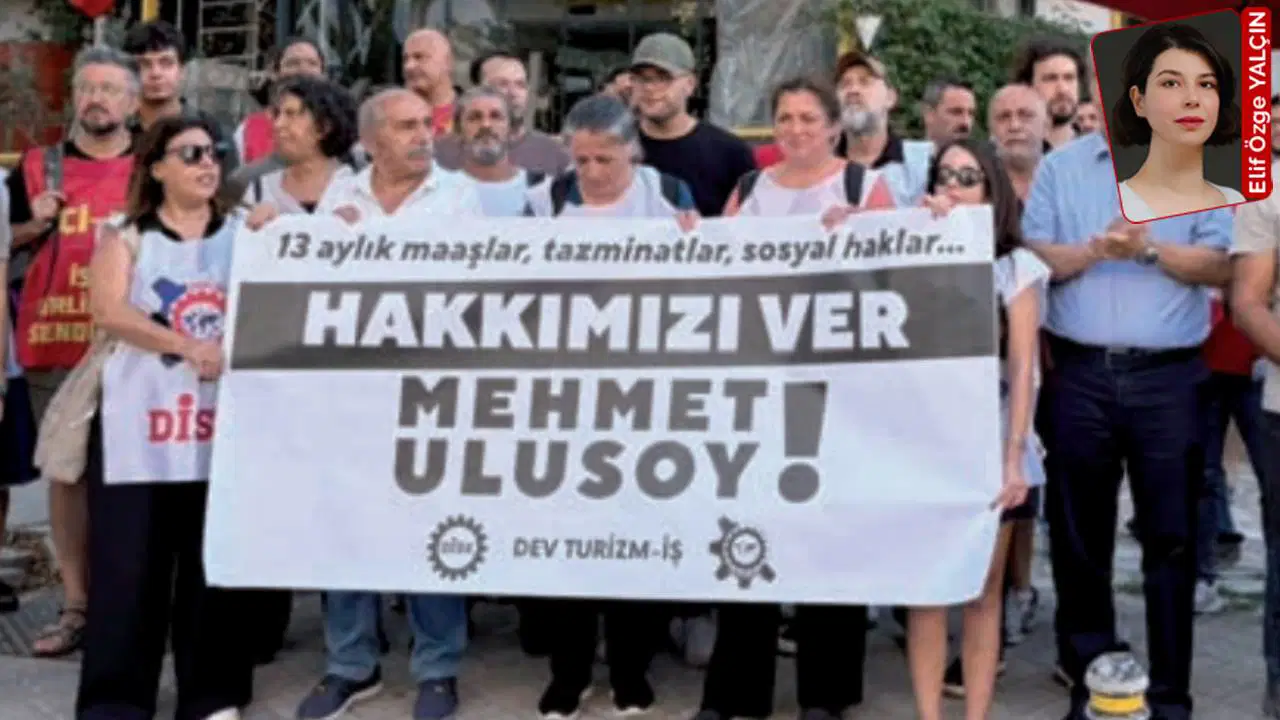 Melek Hotels Moda işçisi, 13 aydır ödenmeyen ücret ve tazminatları için eylemde: Turizmde hak gasbı yaygın